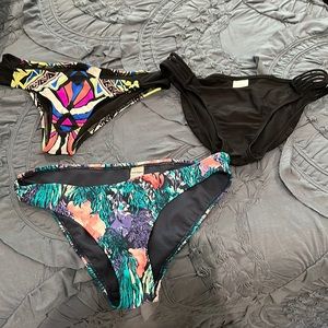 Bikini bottoms. 3 separates.